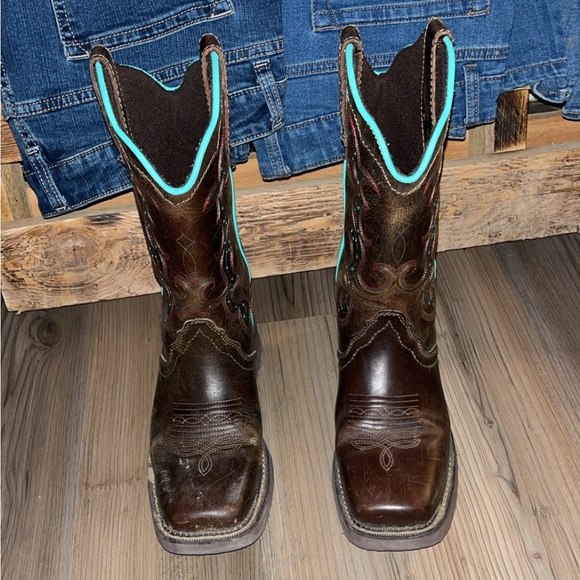 Justin’s Raya Women’s Square Toe Boots - Size 9 - Picture 3 of 4